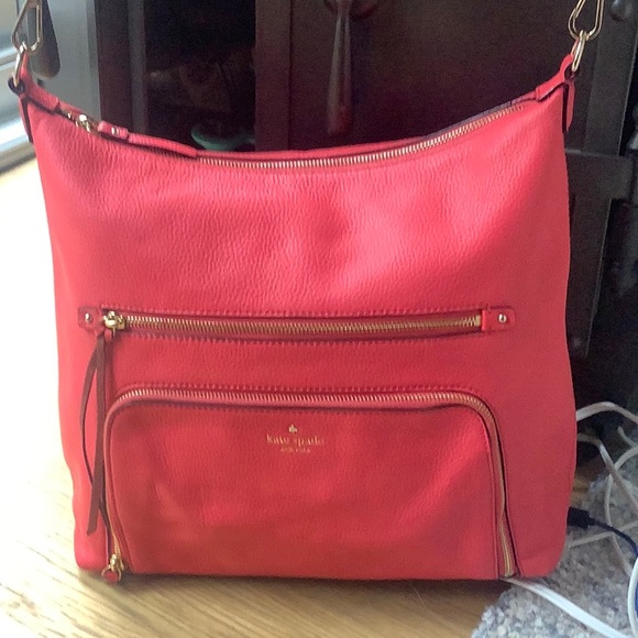 EUC Leather Kate Spade Shoulder Bag W/ 2 Straps - Picture 3 of 14